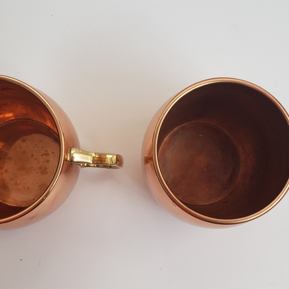 Solid Copper Mug Cup Set of 2 - Picture 3 of 5